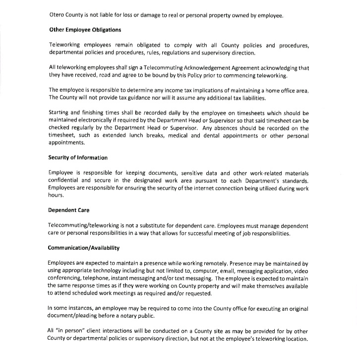 Otero County Commissioners meeting seconews.org