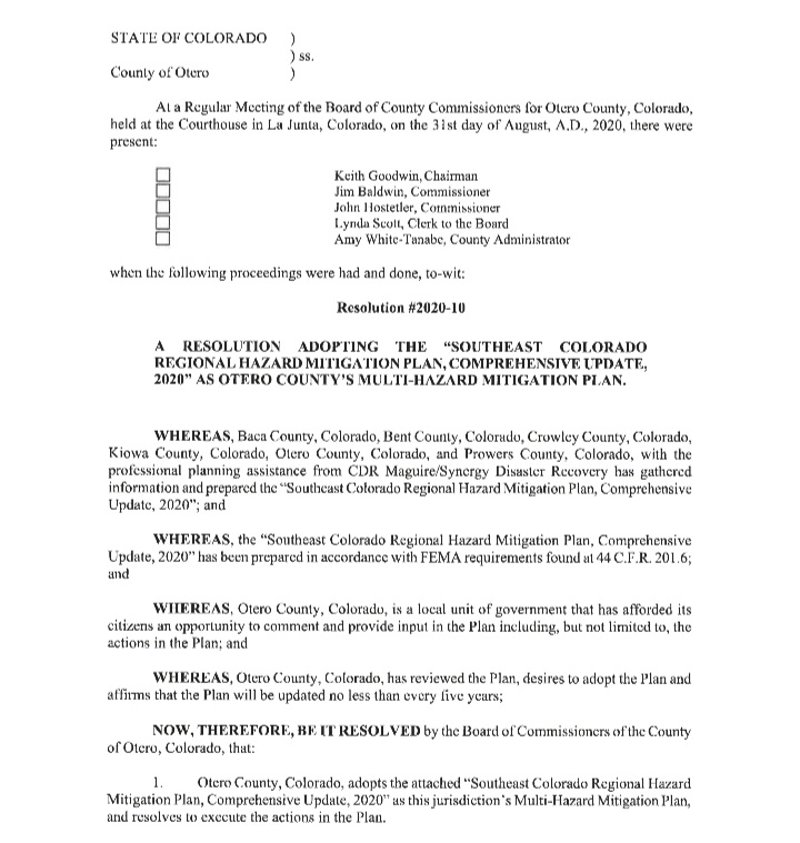 Otero County Commissioners seconews.org