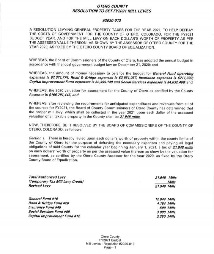 Otero County Commissioners Meeting seconews.org