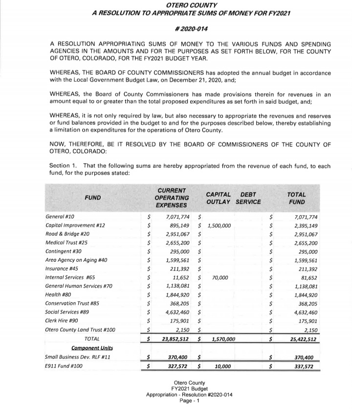 Otero County Commissioners Meeting seconews.org