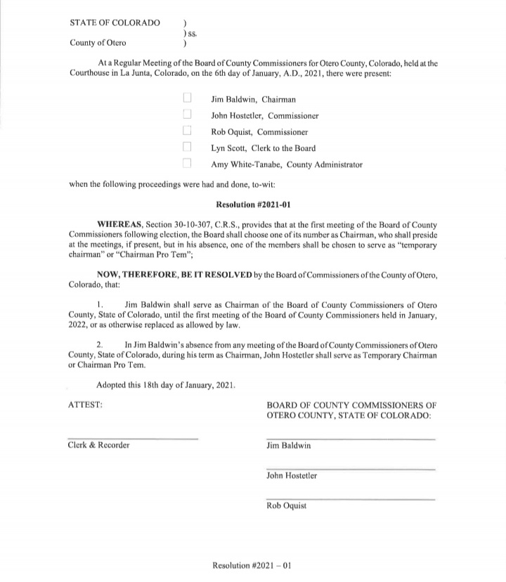 Otero County Commissioners seconews.org